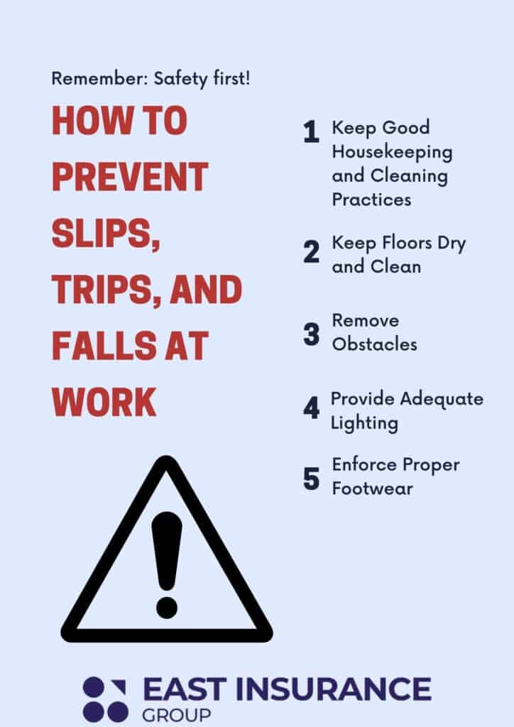 How to Prevent Slips, Trips, and Falls at Work