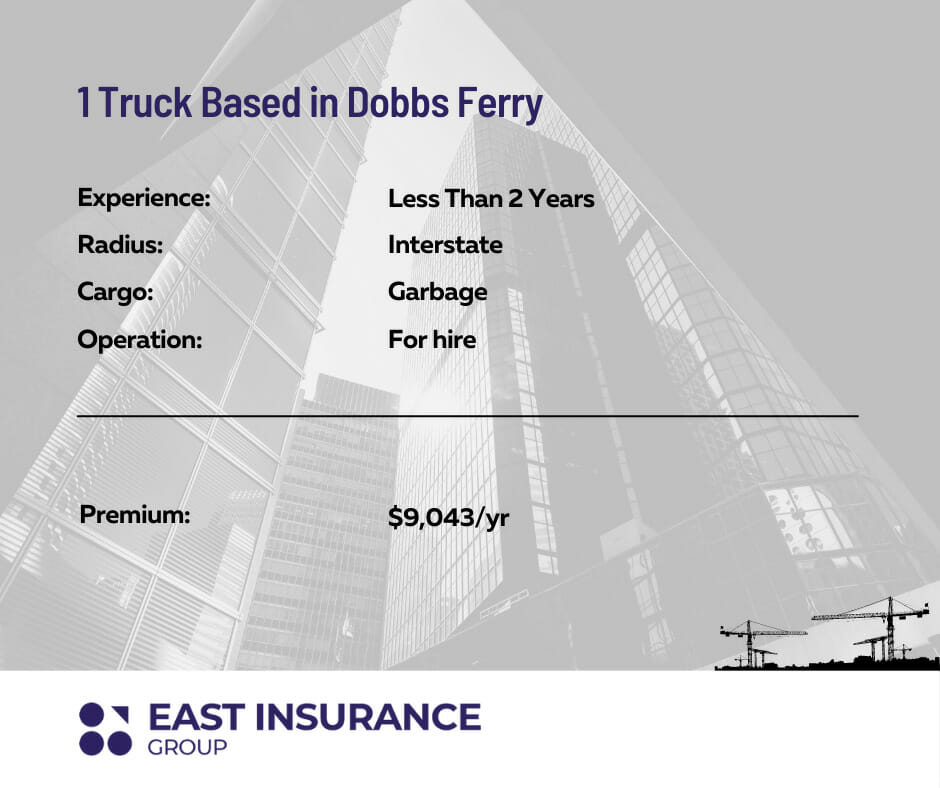 commercial truck insurance ny example